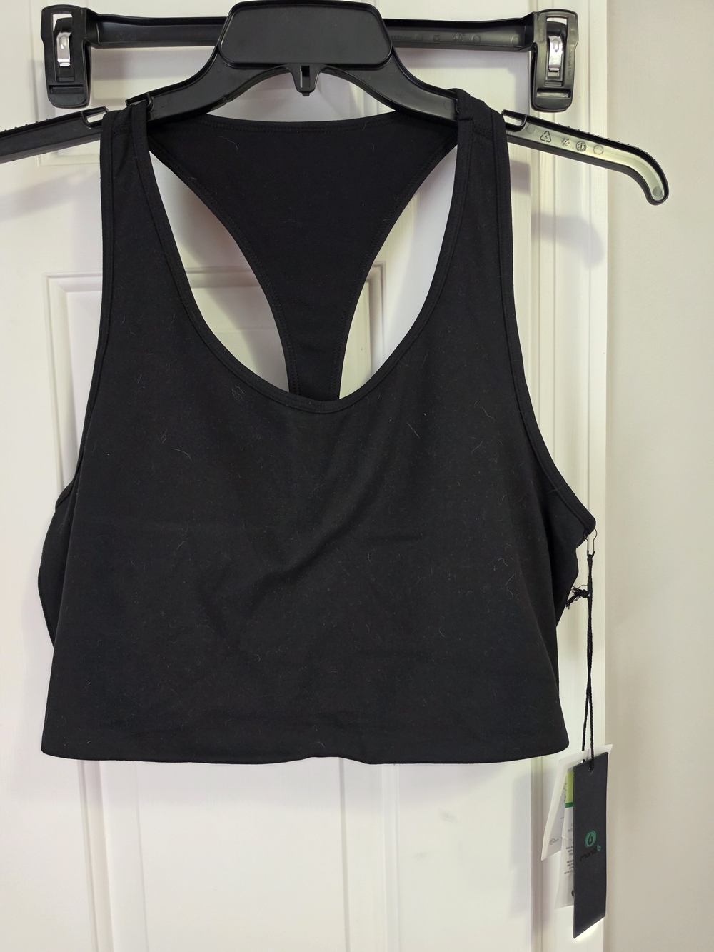 Mono B Black Racerback Sports Bra Top